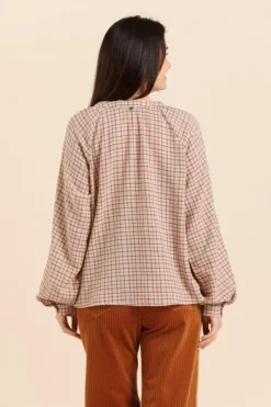Femme Mat de Misaine Blouse à carreaux CALGARY