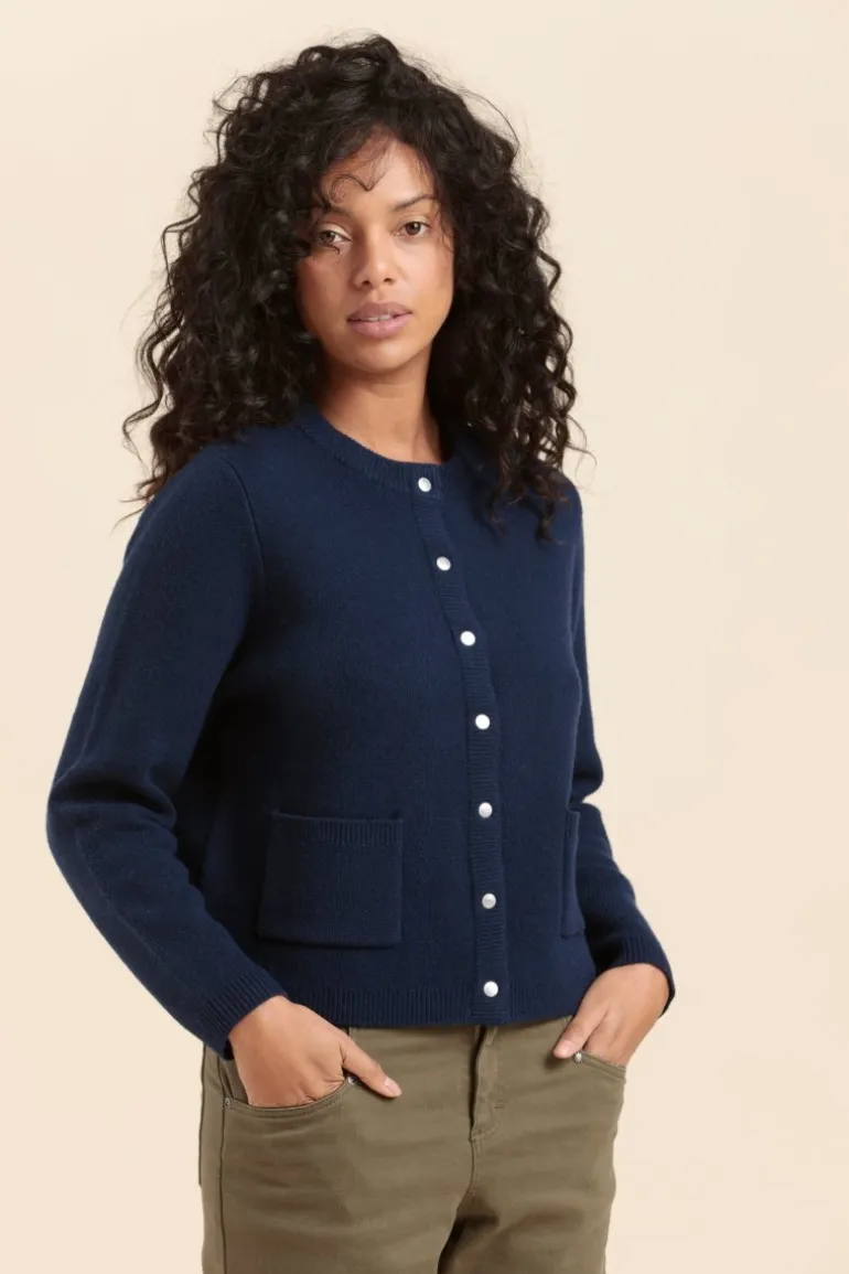 Femme Mat de Misaine cardigan en laine TENON