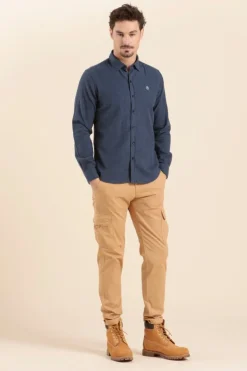 Homme Mat de Misaine chemise CARGUE en flanelle de coton