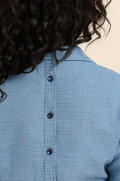 Femme Mat de Misaine chemise courte CORVETTE avec dos boutonné