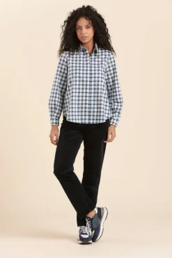 Femme Mat de Misaine chemise CYCLE à carreaux en coton
