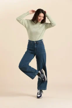 Femme Mat de Misaine col roulé rayé MARCEL en coton