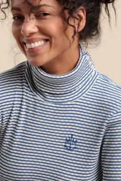 Femme Mat de Misaine col roulé rayé MARCEL en coton