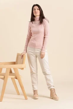 Femme Mat de Misaine col roulé rayé MARCEL en coton