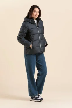 Femme Mat de Misaine doudoune courte avec capuche FUGA