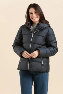 Femme Mat de Misaine doudoune courte avec capuche FUGA