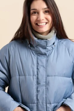 Femme Mat de Misaine doudoune longue avec capuche FLOCON