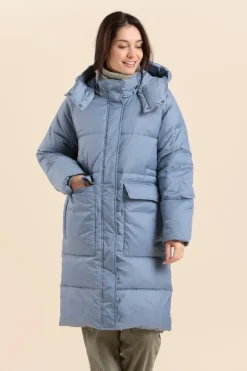 Femme Mat de Misaine doudoune longue avec capuche FLOCON