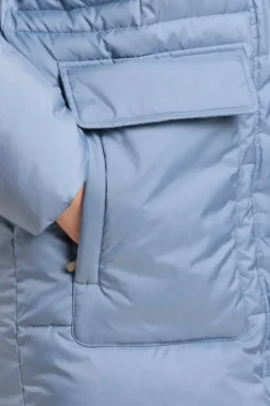 Femme Mat de Misaine doudoune longue avec capuche FLOCON