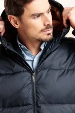 Homme Mat de Misaine doudoune longue HAW avec capuche