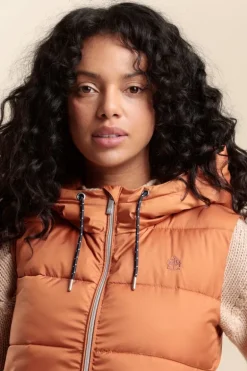 Femme Mat de Misaine doudoune sans manches FLIGA à capuche