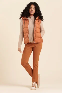 Femme Mat de Misaine doudoune sans manches FLIGA à capuche