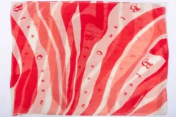 Femme Mat de Misaine echarpe en laine imprimé corail