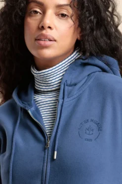 Femme Mat de Misaine gilet zippé à capuche MOSS