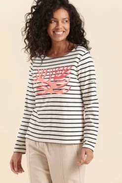 Femme Mat de Misaine mariniere avec serigraphie Corail