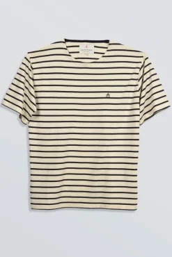 Homme Mat de Misaine Marinière à manches courtes en coton bio