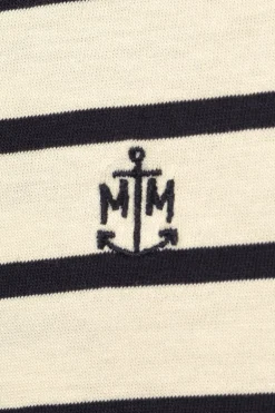 Homme Mat de Misaine Marinière à manches courtes en coton bio