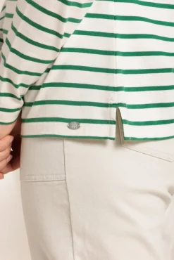 Femme Mat de Misaine Marinière brodée en coton bio