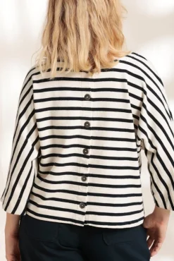 Femme Mat de Misaine Marinière cardigan MACOUBA en coton bio