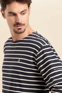 Homme Mat de Misaine marinière en coton léger bio VENTOUEST