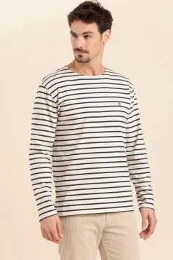 Homme Mat de Misaine marinière en coton léger bio VENTOUEST