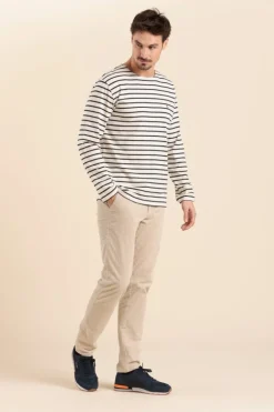 Homme Mat de Misaine marinière en coton léger bio VENTOUEST