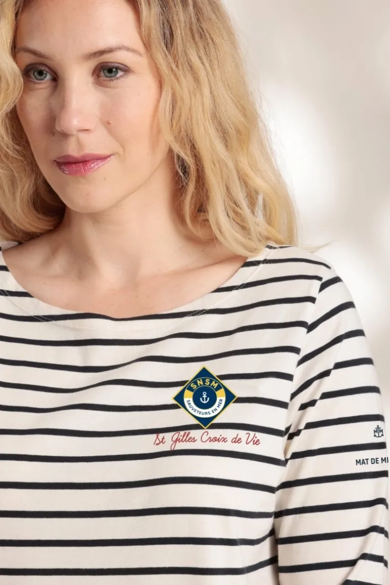 Femme Mat de Misaine Marinière en coton SNSM