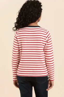 Femme Mat de Misaine Marinière MYRA avec bande boutonnée côtés en coton bio