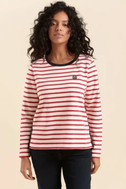 Femme Mat de Misaine Marinière MYRA avec bande boutonnée côtés en coton bio