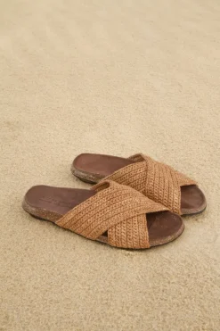 Femme Mat de Misaine Mule Raphia