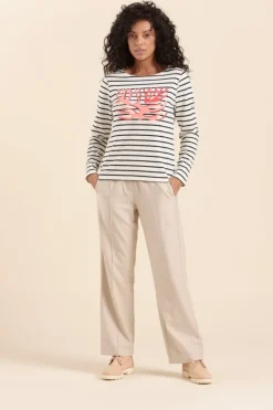 Femme Mat de Misaine pantalon large PROUE en flanelle