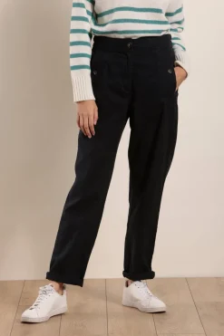 Femme Mat de Misaine Pantalon PALTO taille élastiquée en flanelle