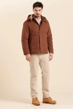 Homme Mat de Misaine parka courte HACADIEN déperlante à capuche