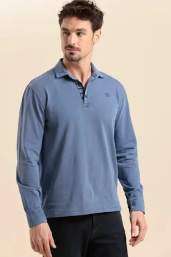 Homme Mat de Misaine polo MAGENTA avec détails rayés