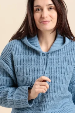 Femme Mat de Misaine pull à capuche TANGAGE en laine