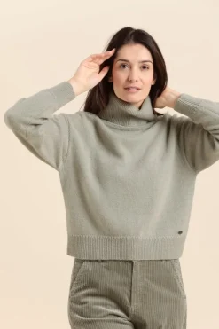 Femme Mat de Misaine pull col roulé TISCALI en laine