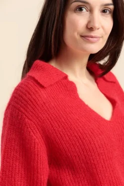 Femme Mat de Misaine pull col vareuse TANOR