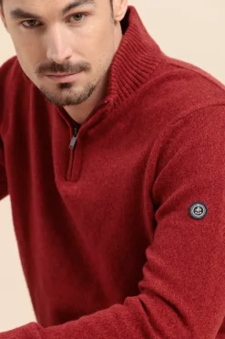 Homme Mat de Misaine pull col zippé TANDEM