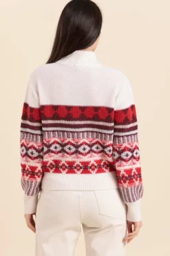 Femme Mat de Misaine pull jacquard THOLEN en laine