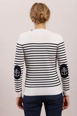 Femme Mat de Misaine Pull marin rayé femme x Royal Mer