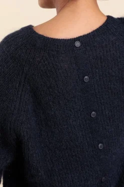 Femme Mat de Misaine pull TOPAZO avec dos boutonné