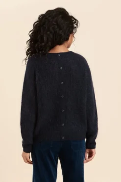 Femme Mat de Misaine pull TOPAZO avec dos boutonné