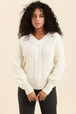 Femme Mat de Misaine pull torsadé TRESSE