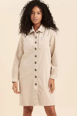 Femme Mat de Misaine Robe chemise en velours