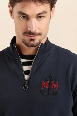 Homme Mat de Misaine sweat MAICK col zippé camionneur