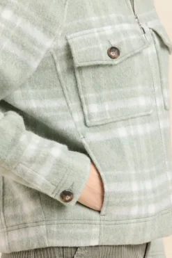 Femme Mat de Misaine veste VARRO à carreaux en laine