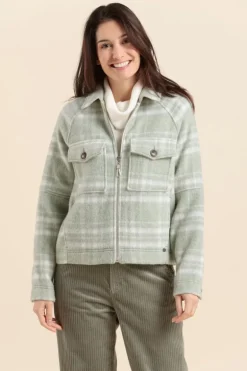 Femme Mat de Misaine veste VARRO à carreaux en laine